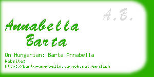 annabella barta business card
